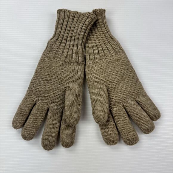 Vintage Handcraft Wool Blend Knit Gloves Men’s OS Thinsulate Waterproof Liner - Picture 1 of 4